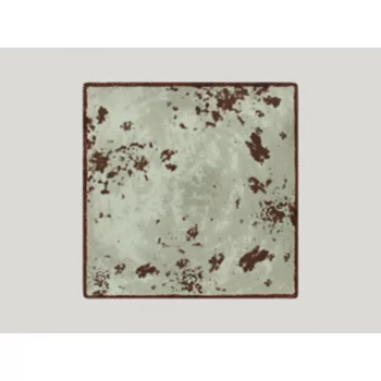 Тарелка RAK Porcelain Peppery квадратная 27*27 см, h 2,6 см, серый цвет