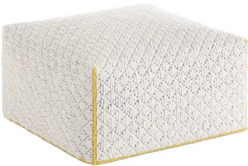 Пуф с чехлом из шерсти Silai Big 68X68X35 CM белый