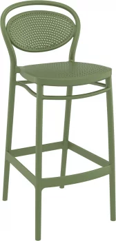 Пластиковый барный стул Marcel Bar 45X52X106 CM зелёный