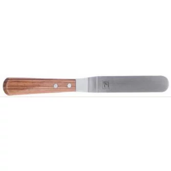 Лопатка кондитерская 30 см изогнутая нерж. с дерев. ручкой P.L. Proff Cuisine