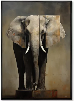 Постер на холсте Hoc est Elephanto 75X105 CM
