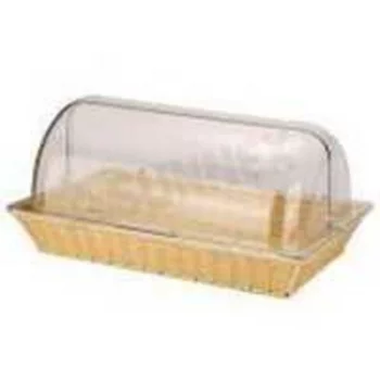 Корзина для хлеба и выкладки 41*28 см h8,5 см с откидной Roll-top крышкой ротанг SUNNEX