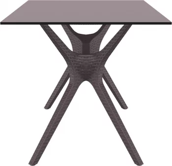 Стол пластиковый Ibiza 140X80X74 CM коричневый