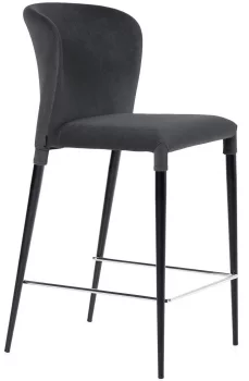 Стул полубарный Albert 44X55X99 CM антрацит