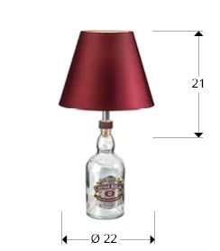 Настольная лампа Liquor Dessert Kit с гранатовым абажуром 22X22X21 CM
