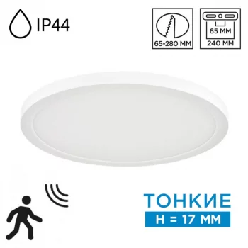 Влагозащищенный светильник Nebula White 30X30X3 CM