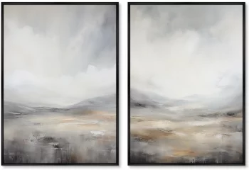 Диптих Grey Foothills 75X105 / 75X105 CM