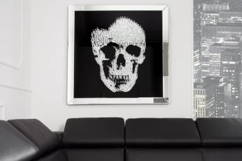 Картина Зеркальная SKULL 60X60 CM