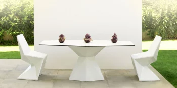 Стол из полиэтиленовой смолы Vertex 180X94X72 CM белого цвета