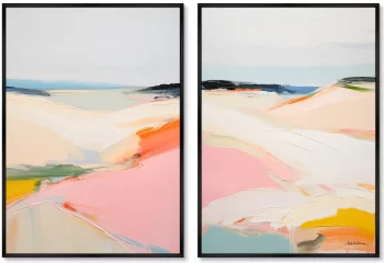 Набор из двух постеров на холсте Coastal Beaches 75X105 / 75X105 CM
