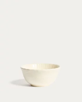 Бежевая керамическая миска Varla 15X15X7.4 CM