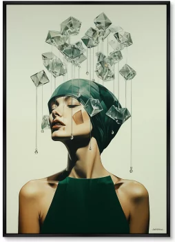 Постер на холсте Wish list 75X105 CM