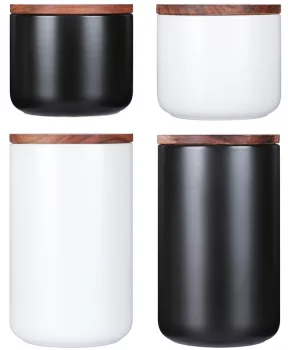Банка для хранения керамическая 750 ml чёрная