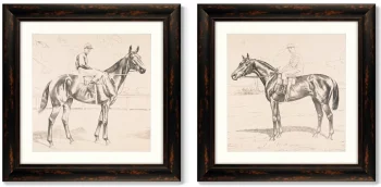 Диптих Two riders 61X61 / 61X61 CM