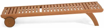 Шезлонг из массива эвкалипта Beila 180X65X29-68 CM