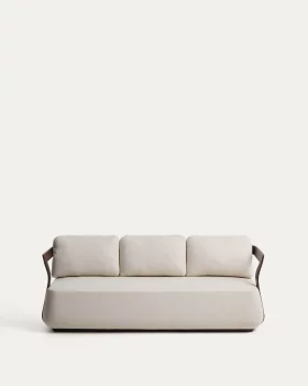 Трёхместный диван Tamaris из коричневого алюминия 217X79X84 CM