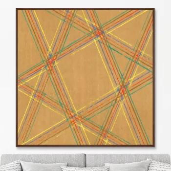 Постер Vintage print of Japanese textile 105X105 CM