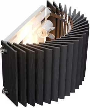 Настенный светильник Rotor 26X14 CM чёрный дуб