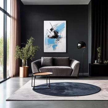 Постер на холсте Space and speed 75X105 CM
