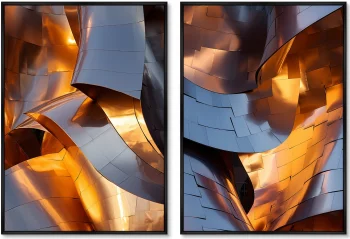 Набор из двух постеров на холсте Form light and shadows 75X105 / 75X105 CM