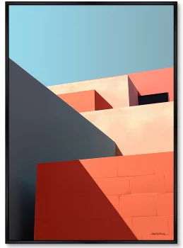 Постер на холсте City morning geometry 75X105 CM
