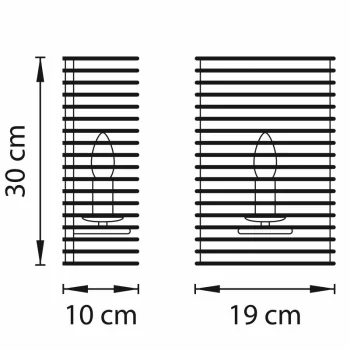Настенное бра Zeta 19X10X30 CM