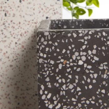 Кашпо из полибетона Bransc 26X26X21 / 17X17X17 CM