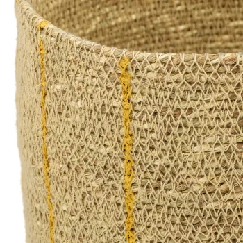 Плетеное кашпо Ochra light stripe 20X17 CM
