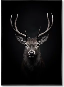 Набор из двух постеров на холсте Deer in the dark 75X105 / 75X105 CM