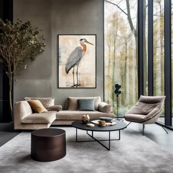 Постер на холсте Herons 75X105 CM