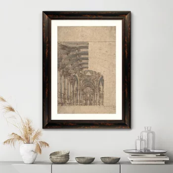 Постер Design of a Baroque Church 61X81 CM
