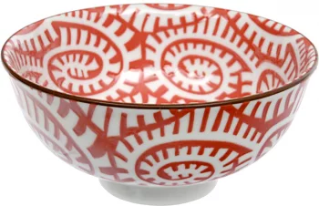 Чаша Karakusa Red Bowl 12X6 CM