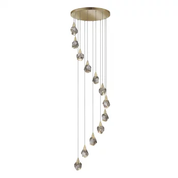 Люстра Aquaria 12L матовое золото 62X62X250 CM
