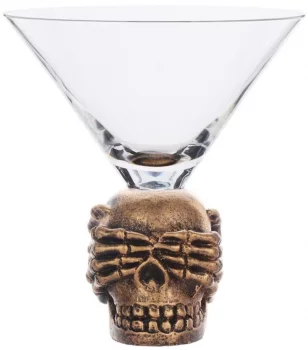 Рюмка коктейльная мартинка Skull 220 ml