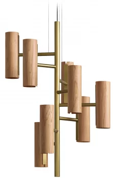 Люстра Black Note Chandelier 50X50X100 CM Natural Cherry