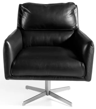 Кожаное поворотное кресло Incanto 75X83X87 CM
