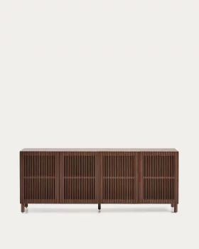 Буфет Beyla из шпона ясеня и массива ясеня с отделкой под орех 181X42.5X71.5 CM