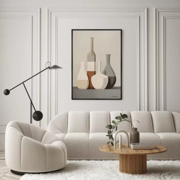 Постер на холсте Light and forms 75X105 CM