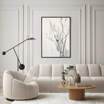 Репродукция на холсте Branches in the autumn 75X105 CM