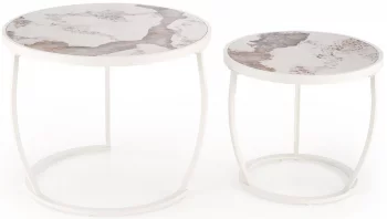 Комплект из двух столиков Ines 62X62X50 / 47X47X43 CM