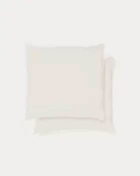 Набор из 2 наволочек из смеси льна Simmel бежевый 65X65 CM
