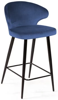 Стул полубарный Richard 51X51X91 CM синий 