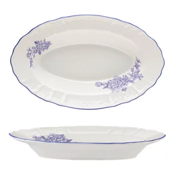 Блюдо овальное 25,5*15,8 см h3,8 см 250 мл глубокое Sea Flower P.L. Proff Cuisine [1]