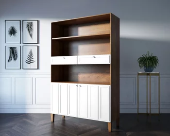 Широкий двухдверный стеллаж Andersen 120X40X185 CM