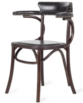 Стул в винтажном стиле William 61X46X81 CM чёрного цвета