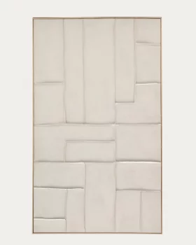 Льняное настенное панно с геометрическим узором Klis 120X200 CM