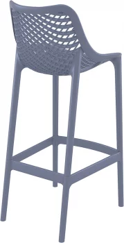 Стул пластиковый барный Air 45X53X105 CM серый