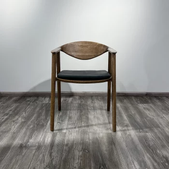 Подушка к стулу Монако черная экокожа 48X45X3 CM