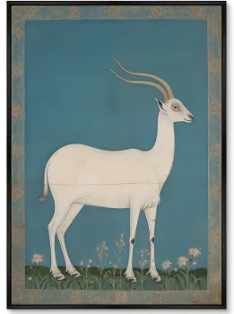 Набор из двух постеров на холсте White goats 75X105 / 75X105 CM