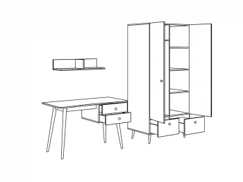 Композиция Rili 6 210X60X181.2 CM